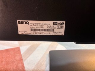Pantalla BenQ Gris/Blanca