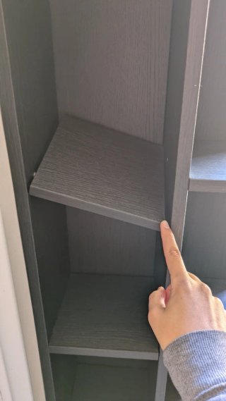 Armario esquinero de madera