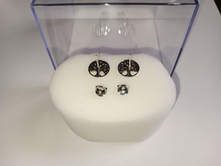 Pendientes Lotus Plata 925 Árbol de la Vida