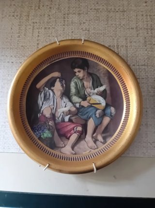 Coppia Decorazioni Parete Ceramica