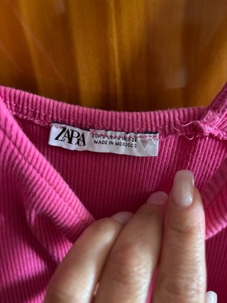 Vestido Zara Rosa Talla S