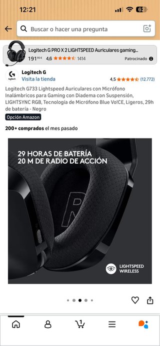 Logitech G733 Lightspeed Auriculares Gaming
