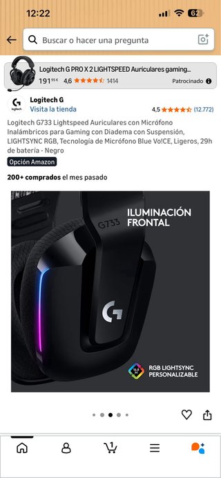 Logitech G733 Lightspeed Auriculares Gaming