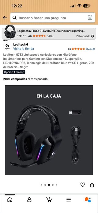 Logitech G733 Lightspeed Auriculares Gaming