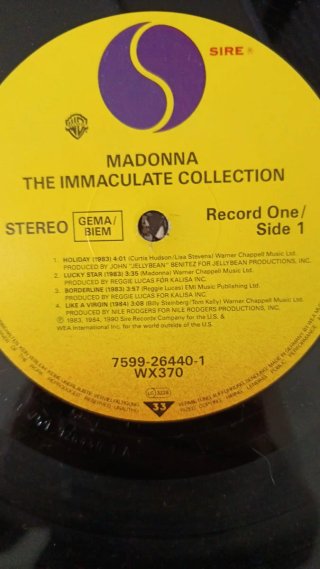 Vinil Madonna The Immaculate Collection Original