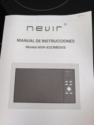 Microondas Encastre Nevir Azul