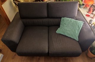 Sofá extensible muy CÓMODO con cabezales reclinabl