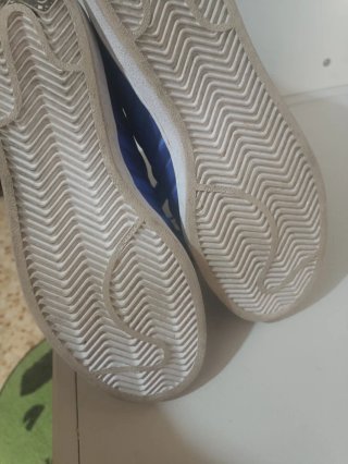 Zapatillas Adidas Superstar Metalizadas Azul