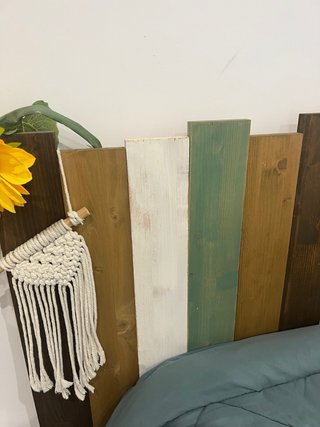 Struttura letto con testiera e materasso 120 cm