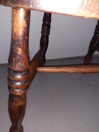 Silla Windsor Inglesa Antigua Madera Maciza