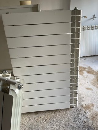 Radiadores de aluminio blancos