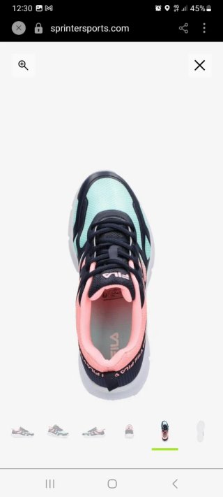Zapatillas Fila Niña Rosa y Turquesa