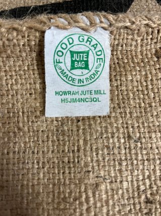 Coppia Sacchi in Juta Naturale Vintage per Caffè