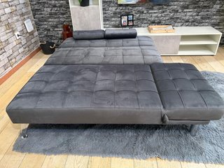 Sofá Cama Chaise Longue Gris 198cm