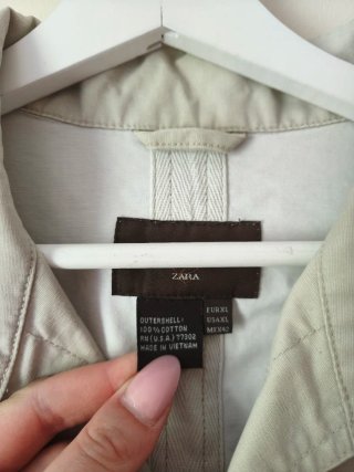 Cazadora Zara Hombre Talla XL Beige