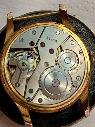 Reloj Elida Caballero Cuerda Vintage Dorado