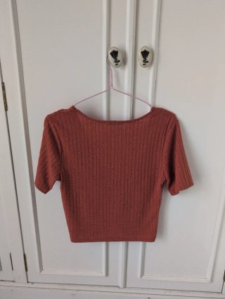 Camiseta Zara naranja talla M