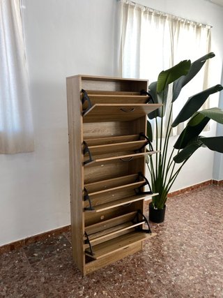 Zapatero 4 cajones madera extra grande