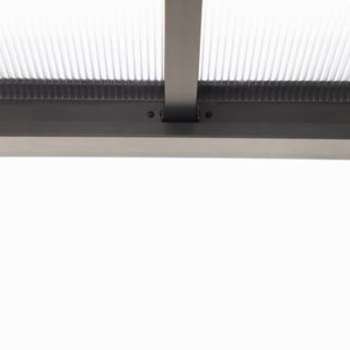 Pérgola de aluminio NATERIAL Borea gris 419x300cm