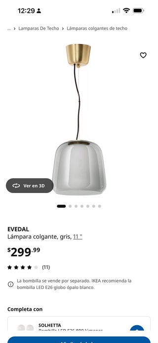 Lámpara Techo Evedal Ikea