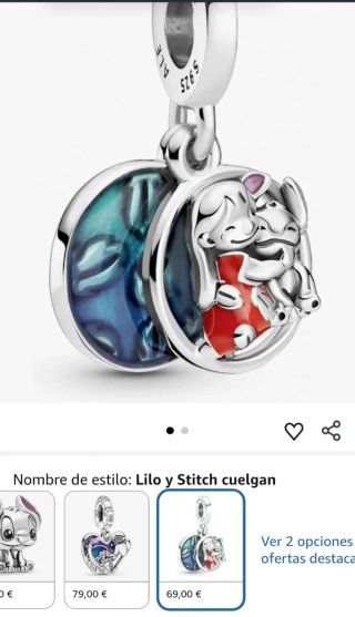 Charm Pandora Disney Familia Lilo y Stitch