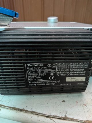 Technics SA-DV250 Amplificatore Tuner Stereo