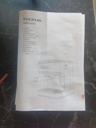 Cafetera Taurus Mercucio usada solo una vez