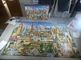 Cambio Puzzle 2000 piezas Viaje por el Mundo