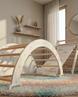 Gimnasio Montessori para bebés y niños madera NEW