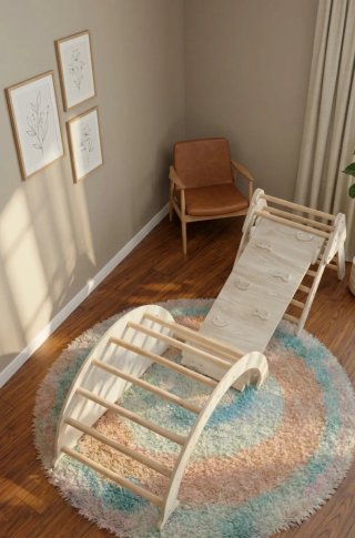 Gimnasio Montessori para bebés y niños madera NEW