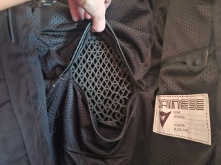 Chaqueta de cuero Dainese para moto