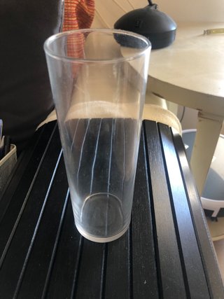 Bicchieri a tubo in vetro