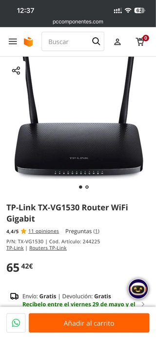 TP-Link TX-VG1530 Router WiFi GPON VoIP N300