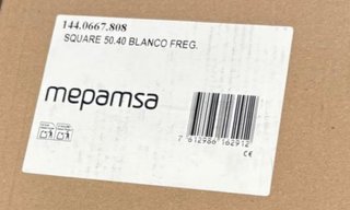 Fregadero Resina Blanco cocina de 40x50