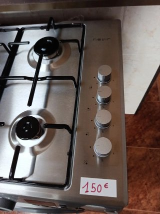 Placa de gas Nevir 4 fuegos