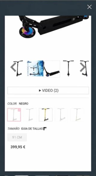 Patinete NKD Profesional Scooter Freestyle Trucos