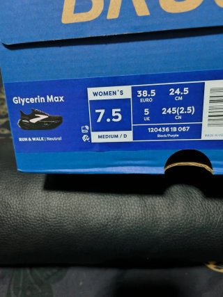 Zapatillas Brooks Glycerin Max Mujer Negro/Morado