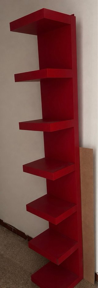 Estantería LACK Roja Ikea