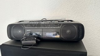 Grabadora Cassette Sanyo Negra