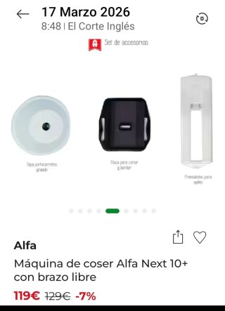Máquina de coser Alfa Next 10+