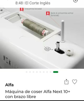 Máquina de coser Alfa Next 10+
