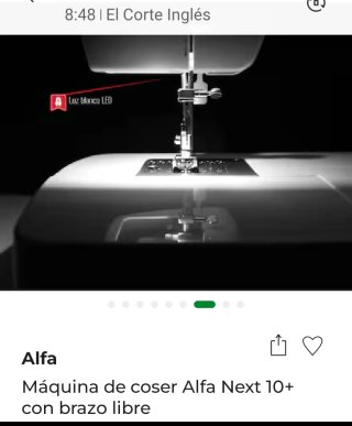 Máquina de coser Alfa Next 10+