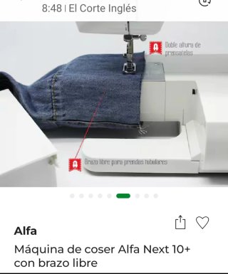 Máquina de coser Alfa Next 10+