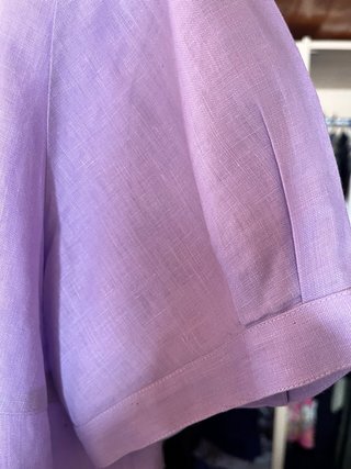 Blusa lila Adela Pastor lino