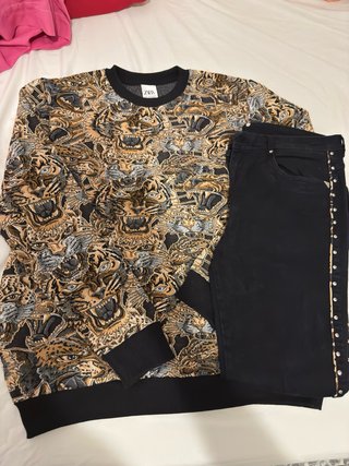 Conjunto Zara Estampado Tigres