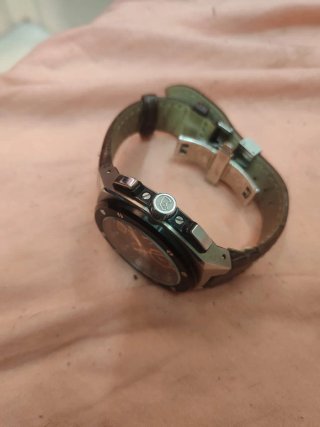 Reloj Jaguar Cronógrafo Marrón y Plateado