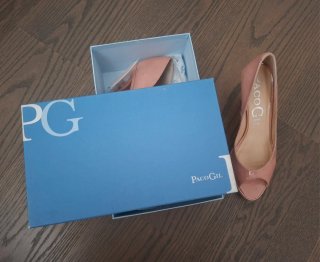 Zapatos Paco Gil Peep Toe Tacón Beige/Rosa