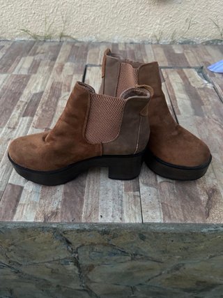 Botines marrones con plataforma