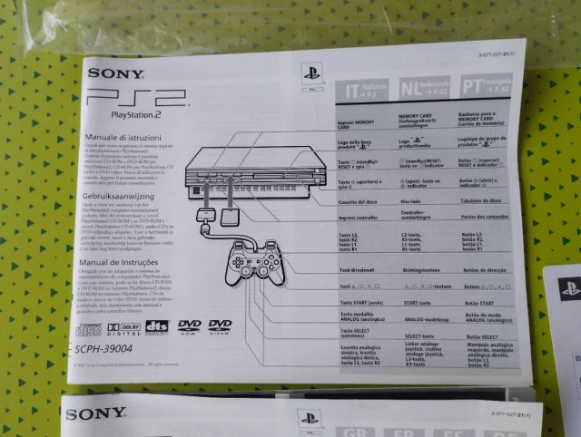 Manuales PS2 SCPH-39004 Sony