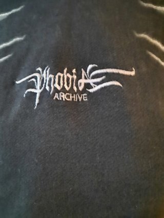 Felpa Phobia Archive con fulmini grigi